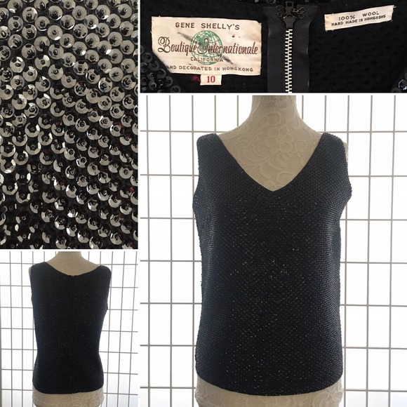 Gene Shelly’s Boutique International Sequin Tank - Picture 1 of 6